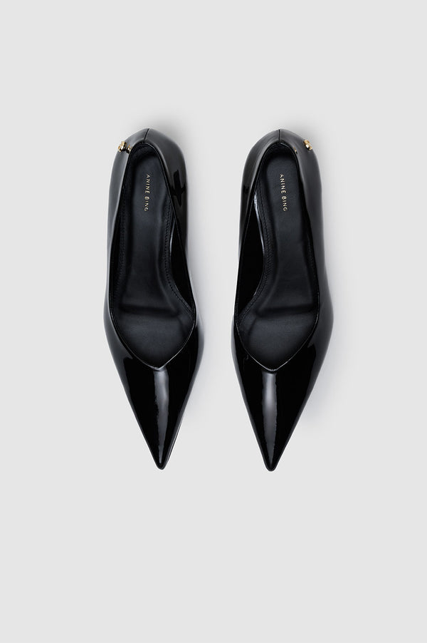 Anissa Kermiche Hilda Pumps - Black Patent