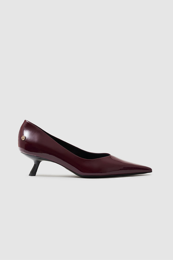 anissa kermiche Hilda Pumps - Dark Red Patent