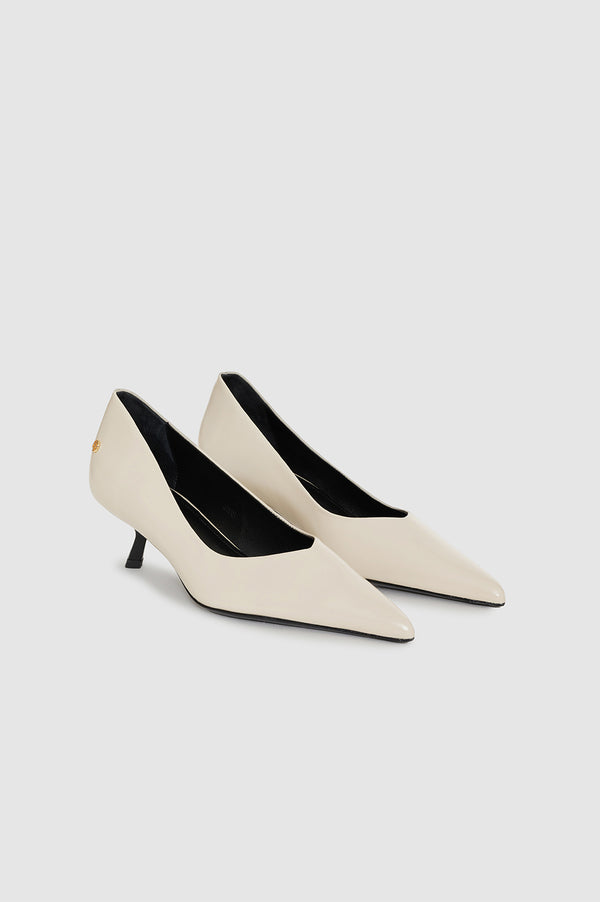 Anissa Kermiche Hilda Pumps - High-Shine Bone