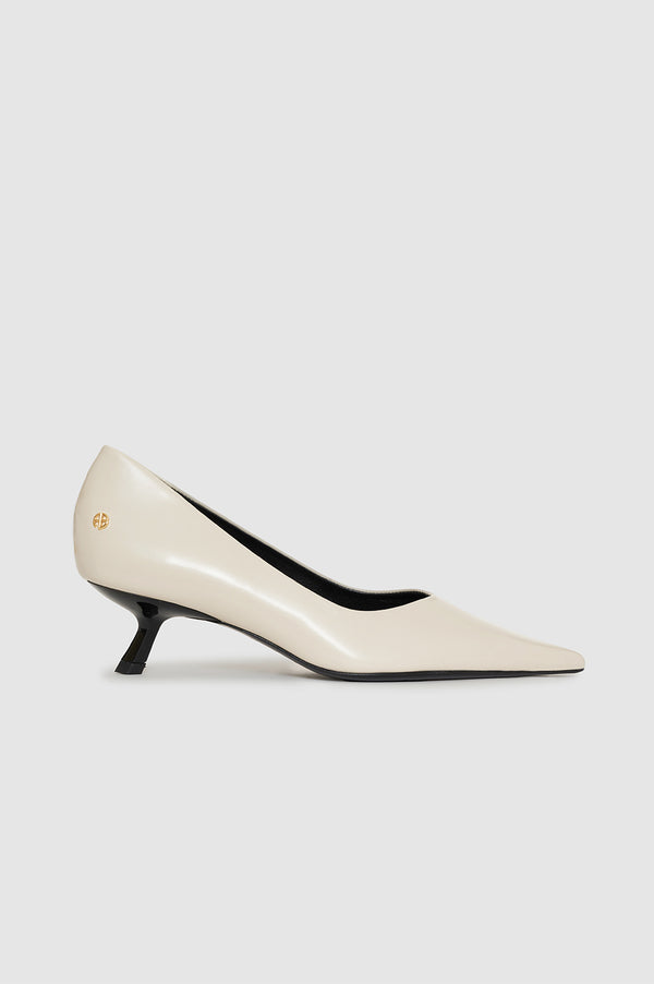 anissa kermiche Hilda Pumps - High-Shine Bone