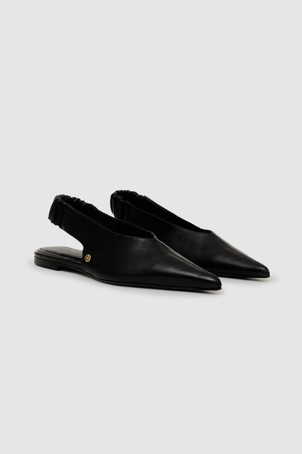 Anissa Kermiche Hilda Slingback Flats - Black