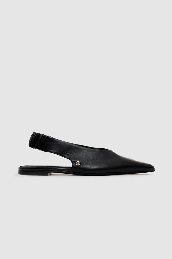 anissa kermiche Hilda Slingback Flats - Black