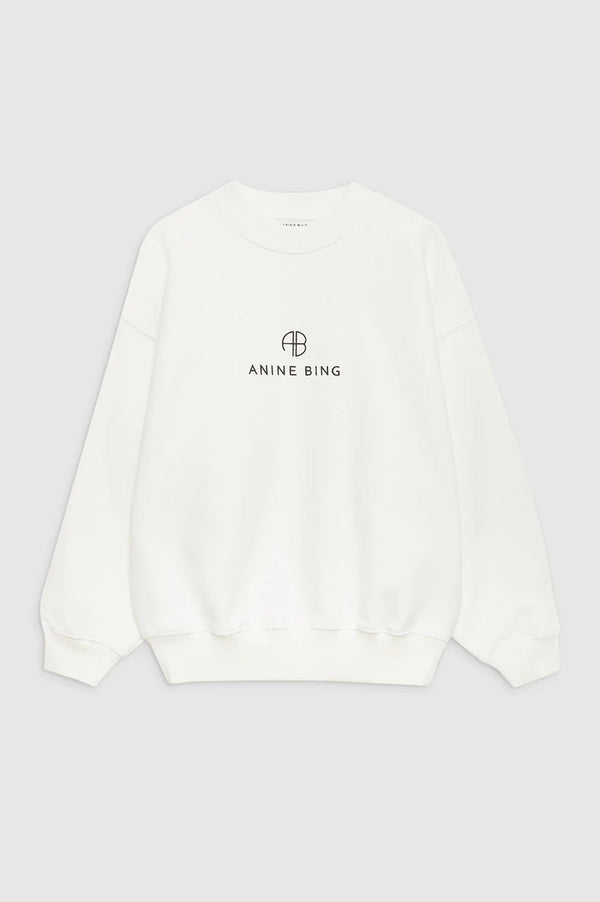 Anissa Kermiche Jaci Sweatshirt Monogram - Ivory