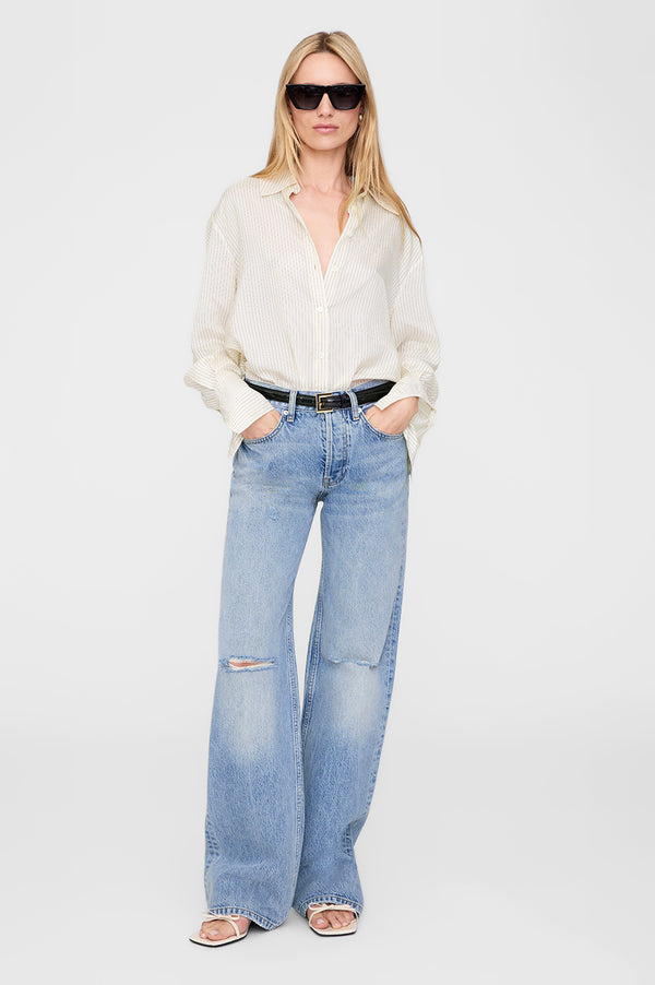 Anissa Kermiche Jackie Heels - Bone Crinkled Patent