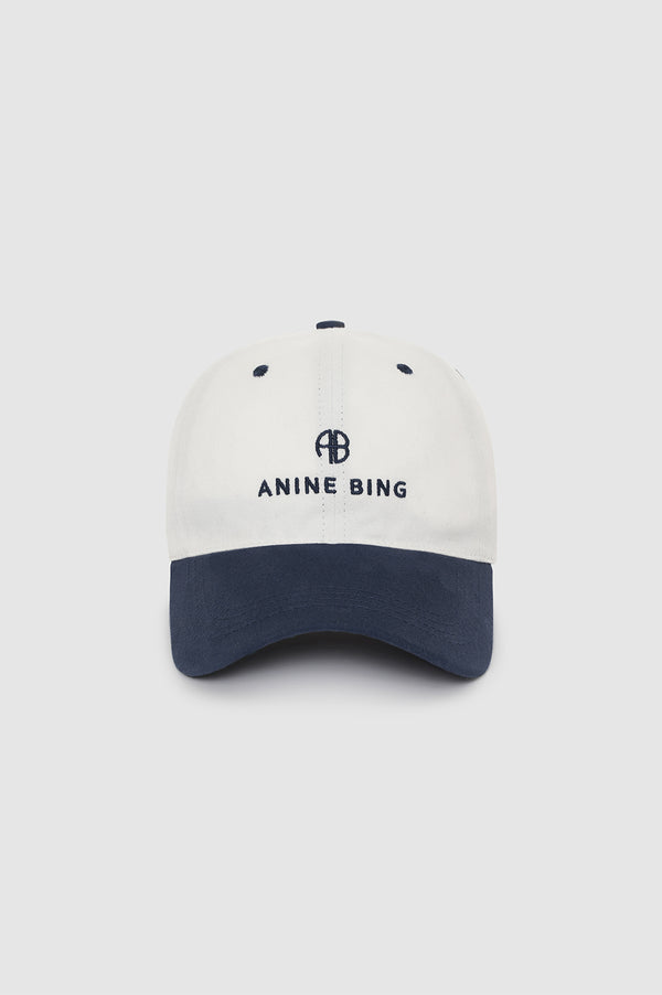 anissa kermiche Jeremy Baseball Cap - Ivory And Navy