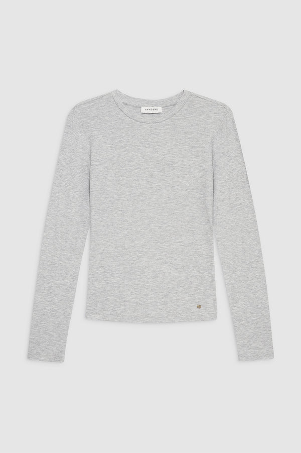 Anissa Kermiche Jo Long Sleeve Tee - Heather Grey