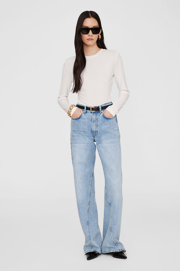 anissa kermiche Jo Long Sleeve Tee - Off White