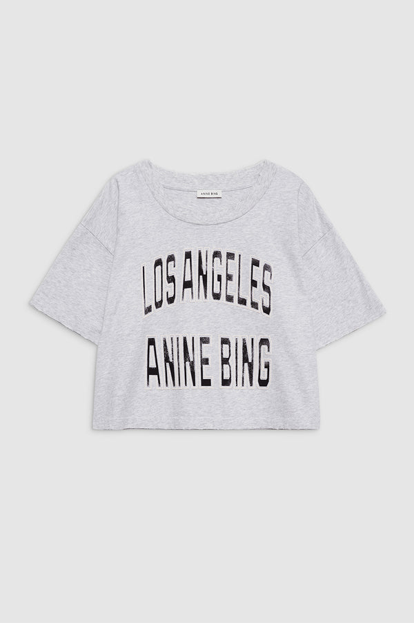 Anissa Kermiche Johnny Cropped Tee - Grey