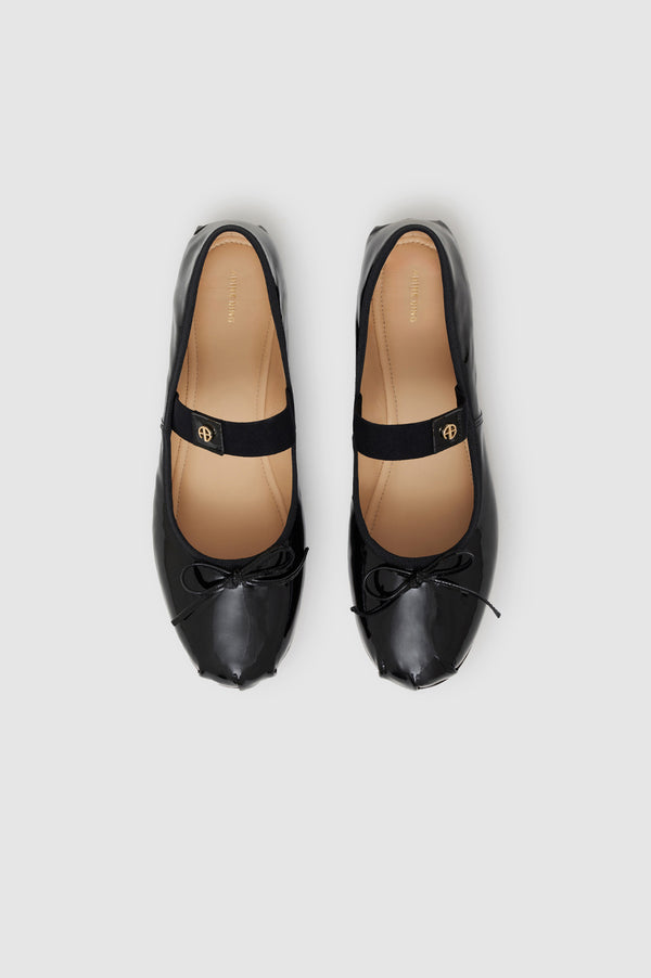 Anissa Kermiche Jolie Flats - Black Patent