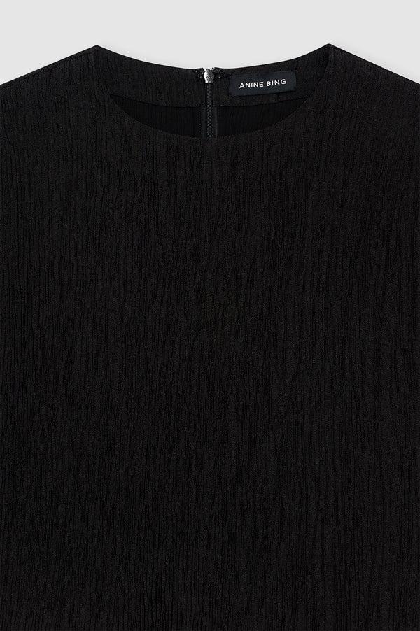 Anissa Kermiche Jollie Top - Black Crinkle