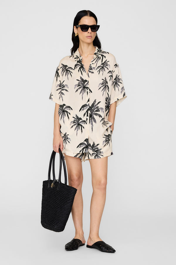 anissa kermiche Kam Short - Black Palm