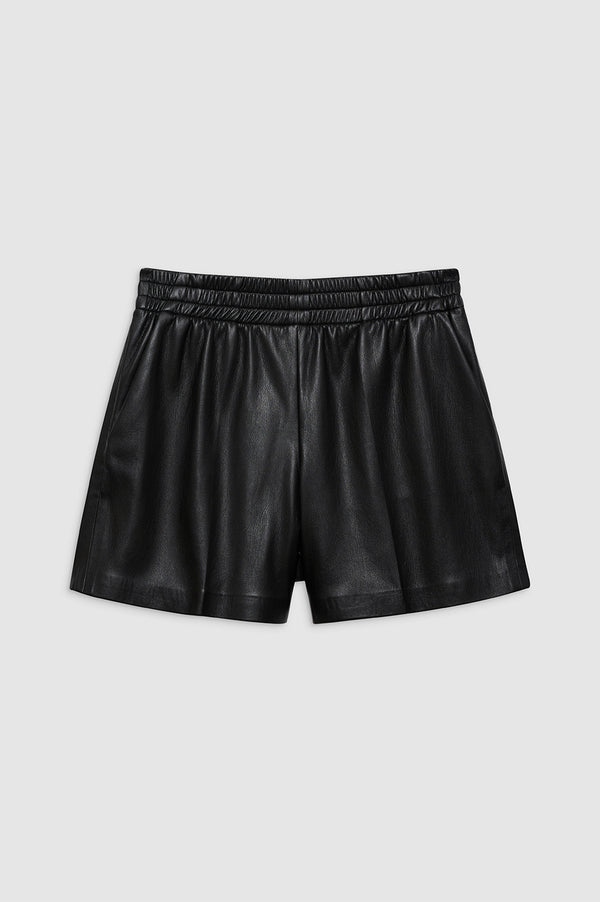 Anissa Kermiche Kam Short - Black Vegan Leather