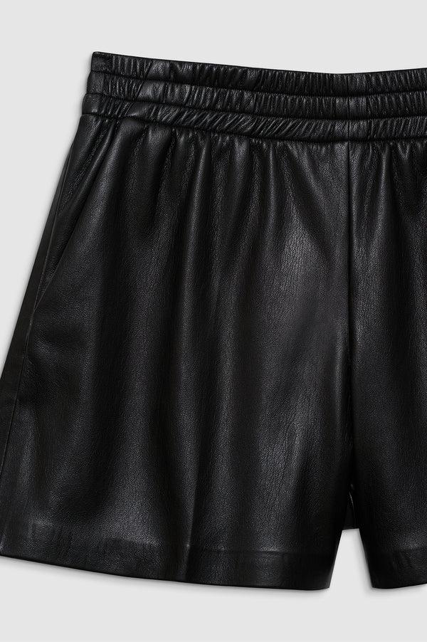 Anissa Kermiche Kam Short - Black Vegan Leather