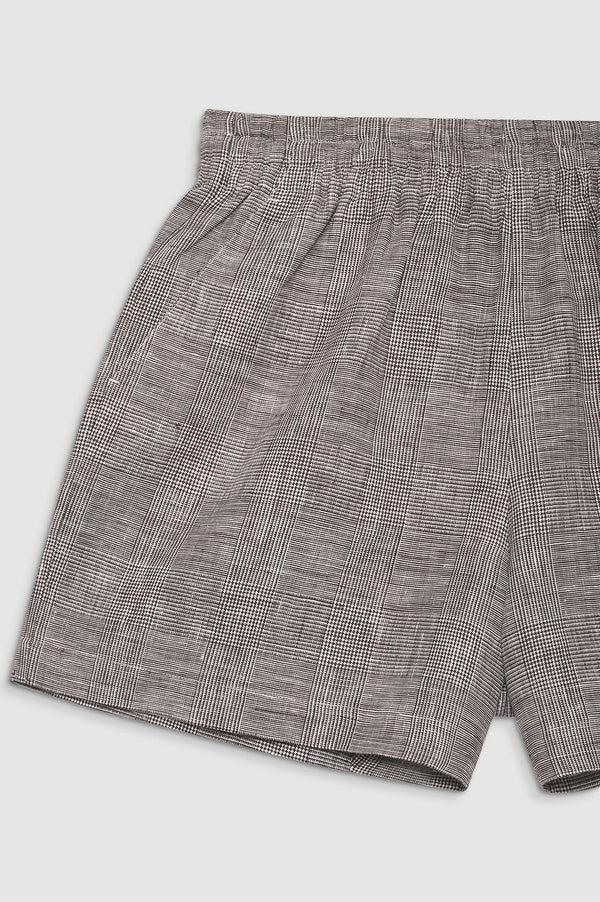 Anissa Kermiche Kam Short - Brown Plaid