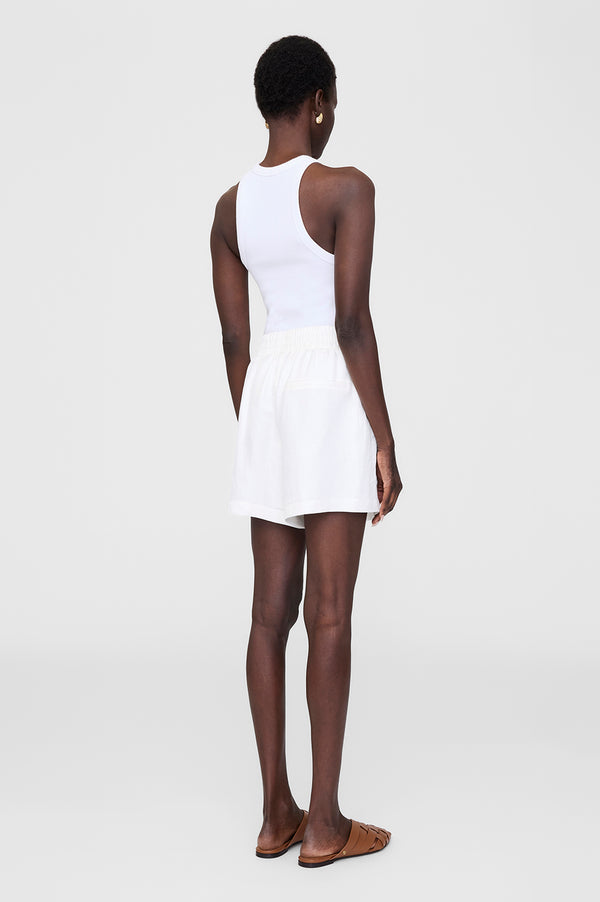 Anissa Kermiche Kam Short - Ivory Linen Blend