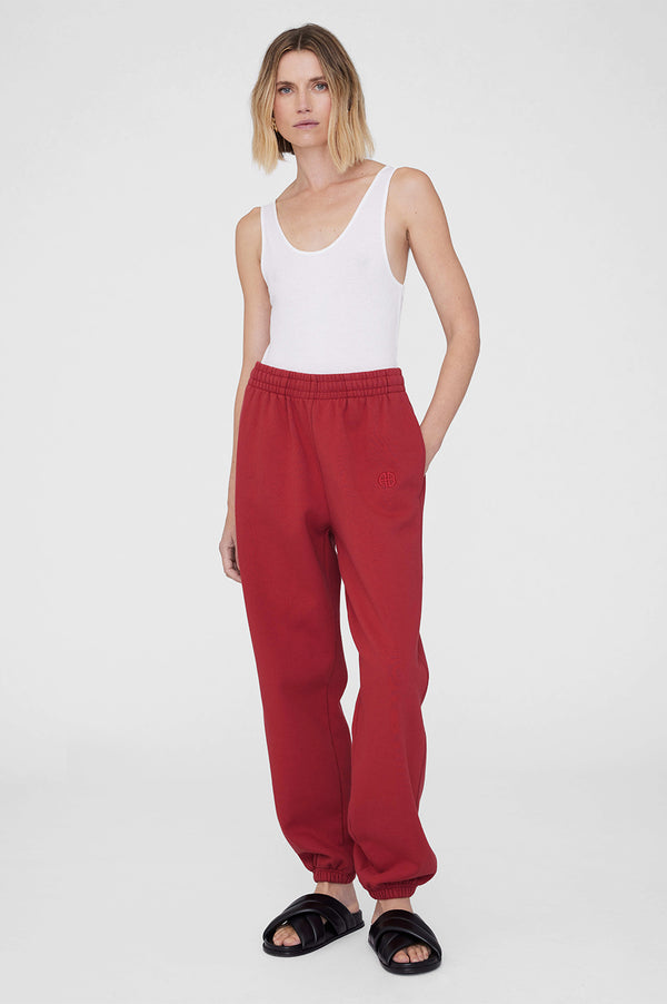 anissa kermiche Karter Jogger - Washed Red