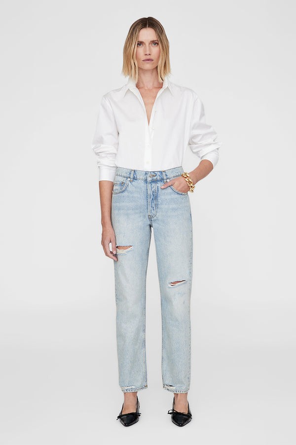 anissa kermiche Kate Jean - Destructed Bleached Blue