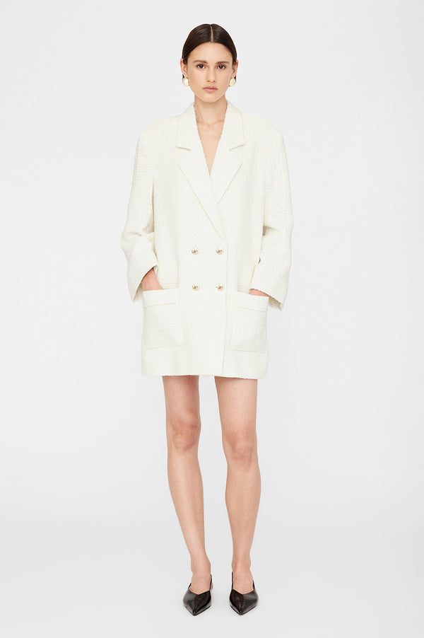 anissa kermiche Katharine Dress - Ivory