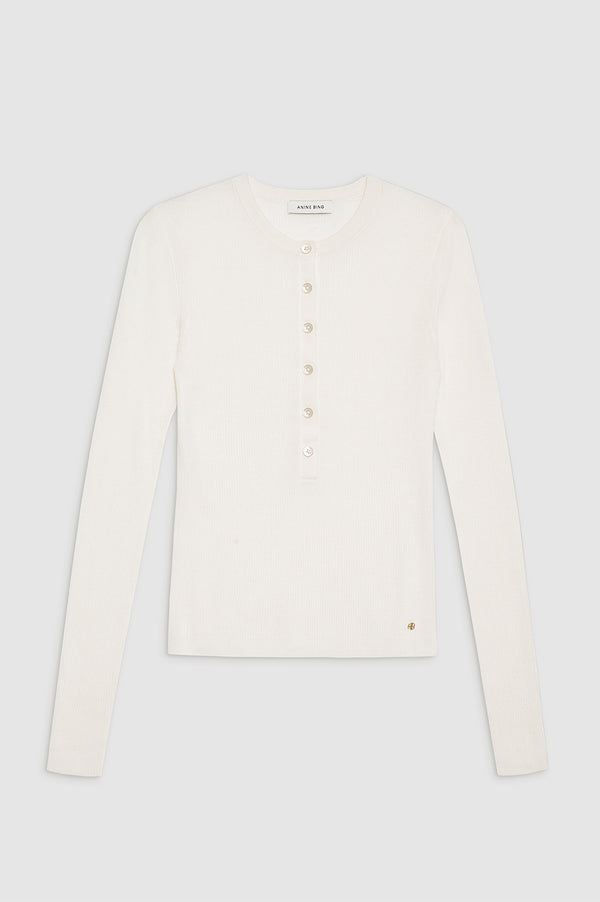 Anissa Kermiche Katrin Long Sleeve Sweater - Ivory