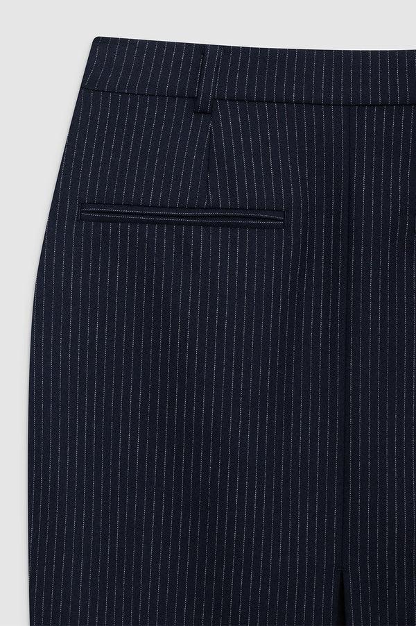 Anissa Kermiche Kora Skirt - Navy Pinstripe