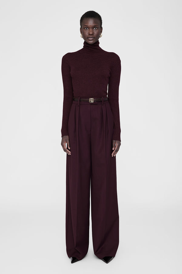 anissa kermiche Kyle Sweater - Bordeaux