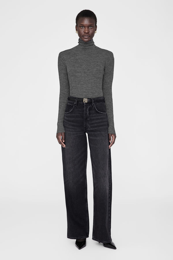 anissa kermiche Kyle Sweater - Dark Heather Grey