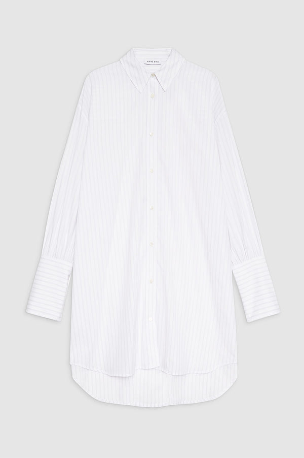 Anissa Kermiche Lake Dress - White And Black Stripe