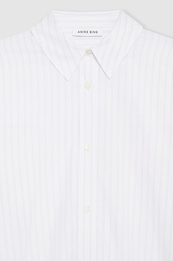 Anissa Kermiche Lake Dress - White And Black Stripe