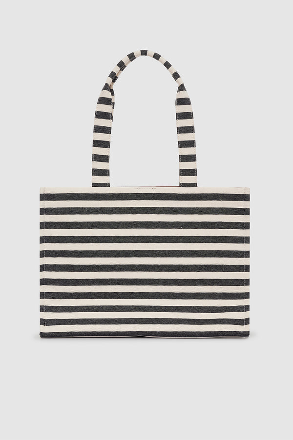 Anissa Kermiche Lara Tote - Black And Natural Stripe