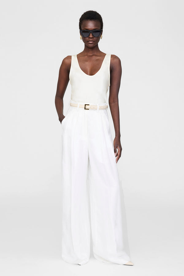 anissa kermiche Lea Top - Snow White