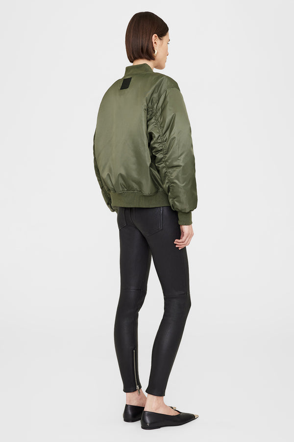Anissa Kermiche Leon Bomber - Army Green