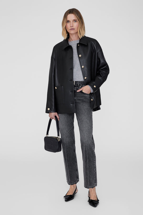 Anissa Kermiche Lili Bag - Black Pebbled