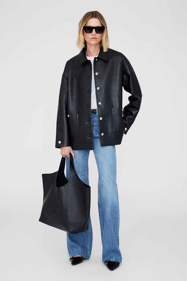 Anissa Kermiche Lili Tote - Black Pebbled