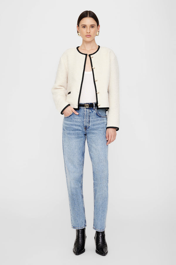 anissa kermiche Logan Jacket - Ivory