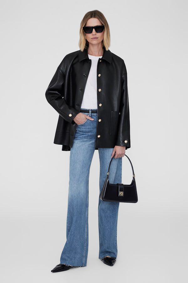 Anissa Kermiche Lou Shoulder Bag - High-Shine Black