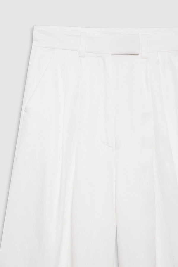 Anissa Kermiche Lou Trouser - Ivory Linen Blend