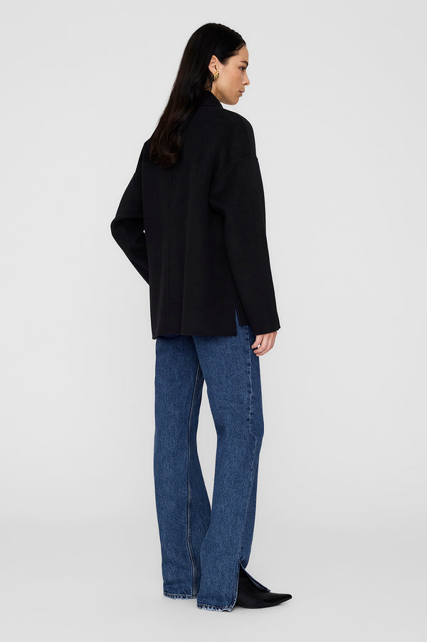 Anissa Kermiche Luca Jacket - Black Cashmere Blend