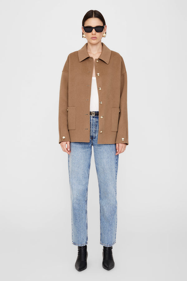 anissa kermiche Luca Jacket - Camel Cashmere Blend