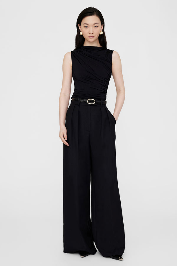 anissa kermiche Lucia Top - Black