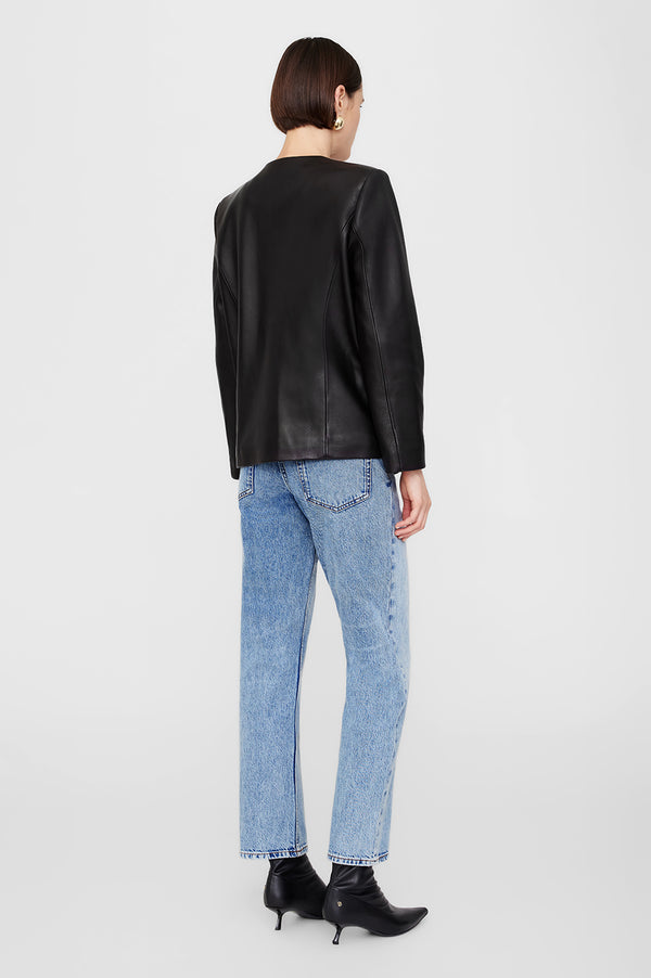 Anissa Kermiche Lydia Jacket - Black Leather