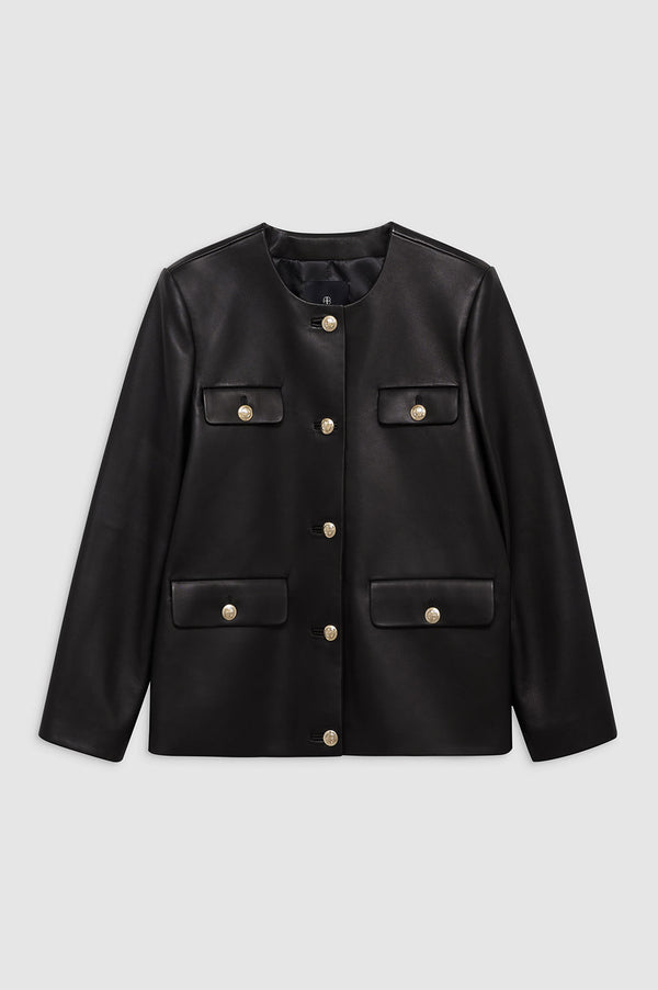 Anissa Kermiche Lydia Jacket - Black Leather