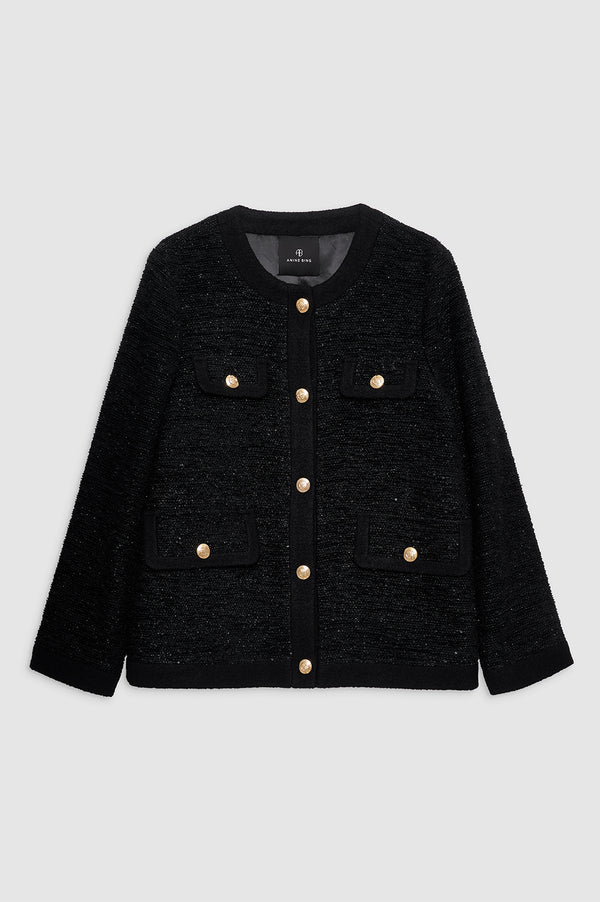 Anissa Kermiche Lydia Jacket - Black Shine