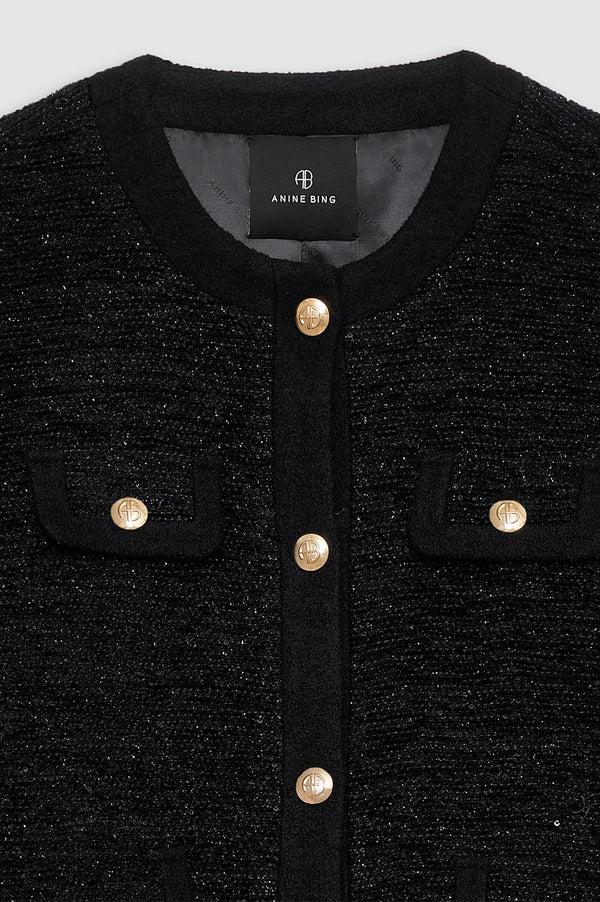 Anissa Kermiche Lydia Jacket - Black Shine
