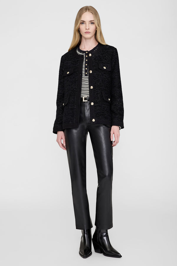 anissa kermiche Lydia Jacket - Black Shine
