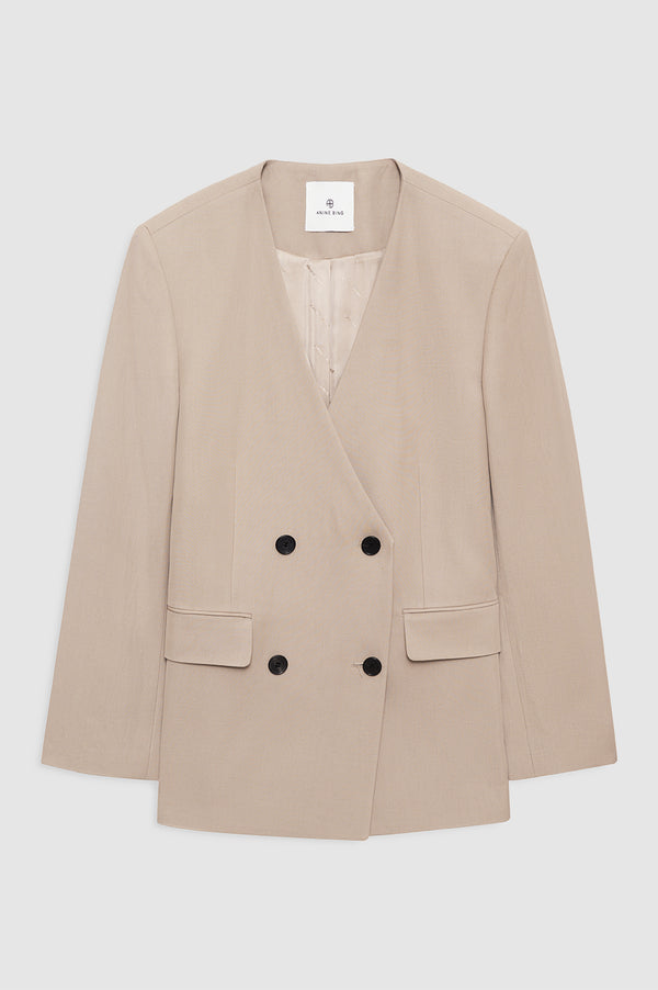 Anissa Kermiche Maron Blazer - Fawn