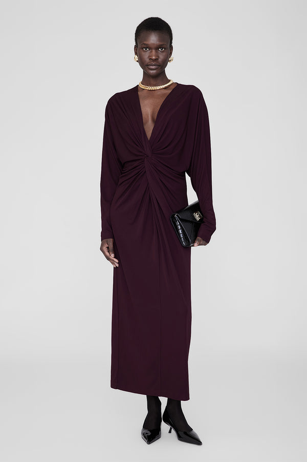 anissa kermiche Mathilde Dress - Bordeaux