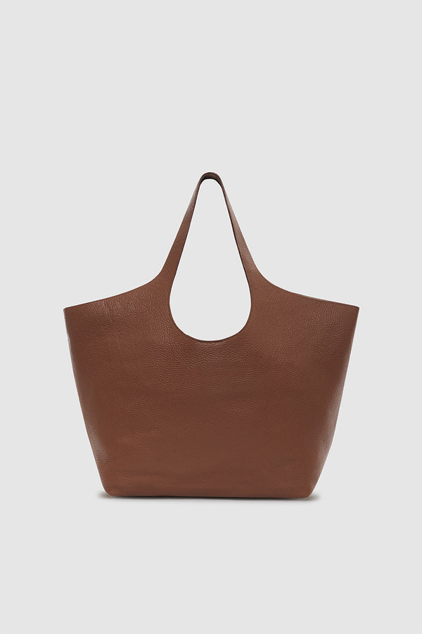 Anissa Kermiche Medium Lili Tote - Cognac Pebbled