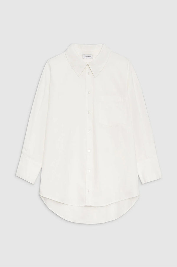 Anissa Kermiche Mika Shirt In White | ANINE BING