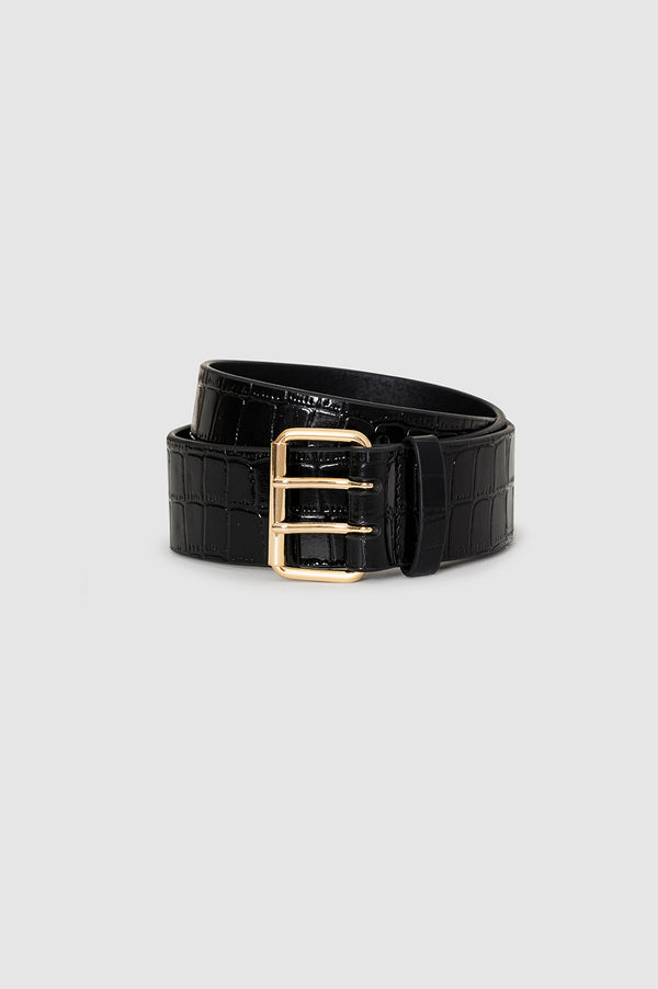 Anissa Kermiche Mila Belt - Embossed Black
