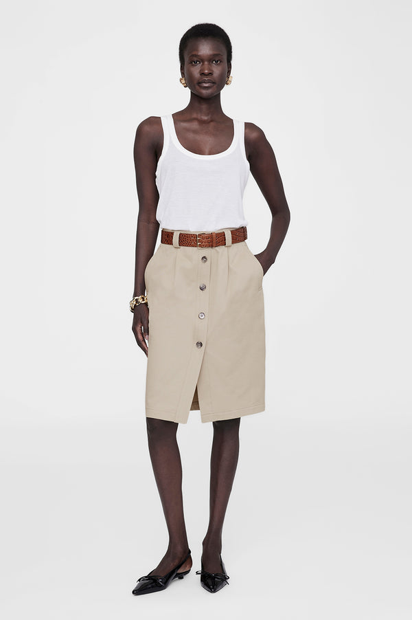 Anissa Kermiche Mila Belt - Embossed Brown